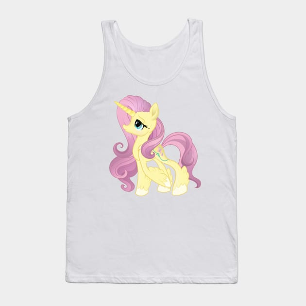 My Little Pony Generation 5 G5 Fluttershy Unicorn Tank Top by SketchedCrow